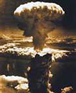 Atomic bomb over Hiroshima