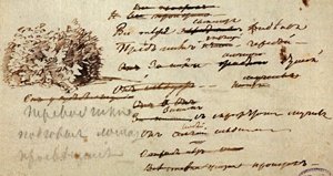 Pushkin’s manuscript (fragment)